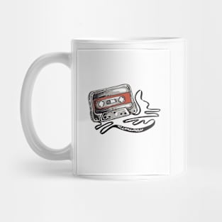 Cassette retro illustration Mug